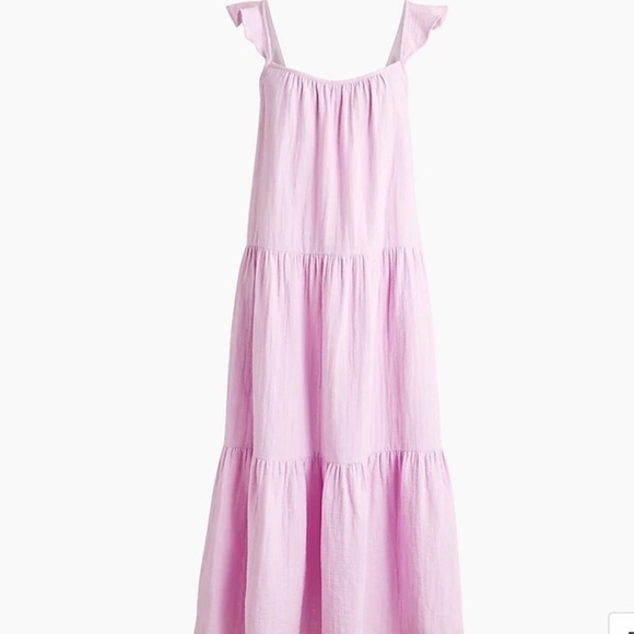 J. Crew Dresses & Skirts - J Crew Ruffle Strap Double Gauze Maxi Dress